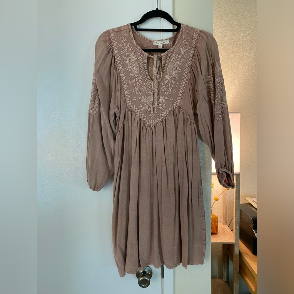 Solitaire Dusty Rose Dress